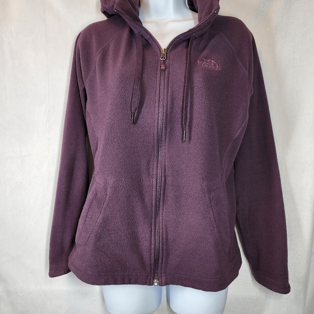 The North Face Plum Zip-Up Fleece Hoodie